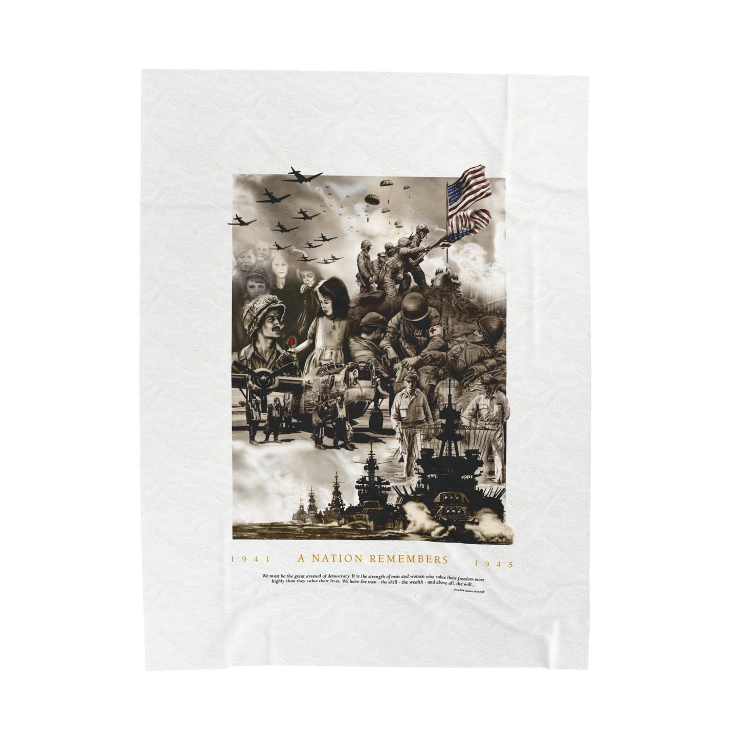 WWII Blanket - 'A Nation Remembers'