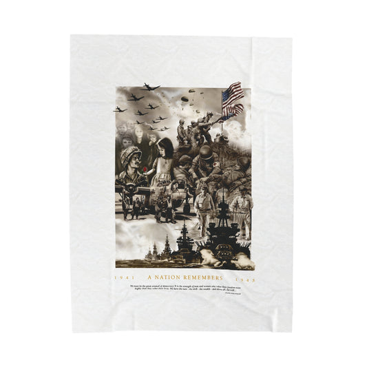 WWII Blanket - 'A Nation Remembers'