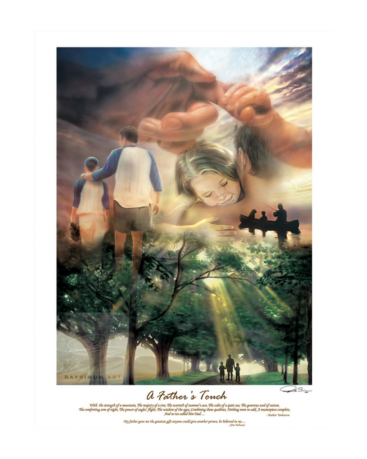 Fatherhood Painting - 'A Father's Touch'