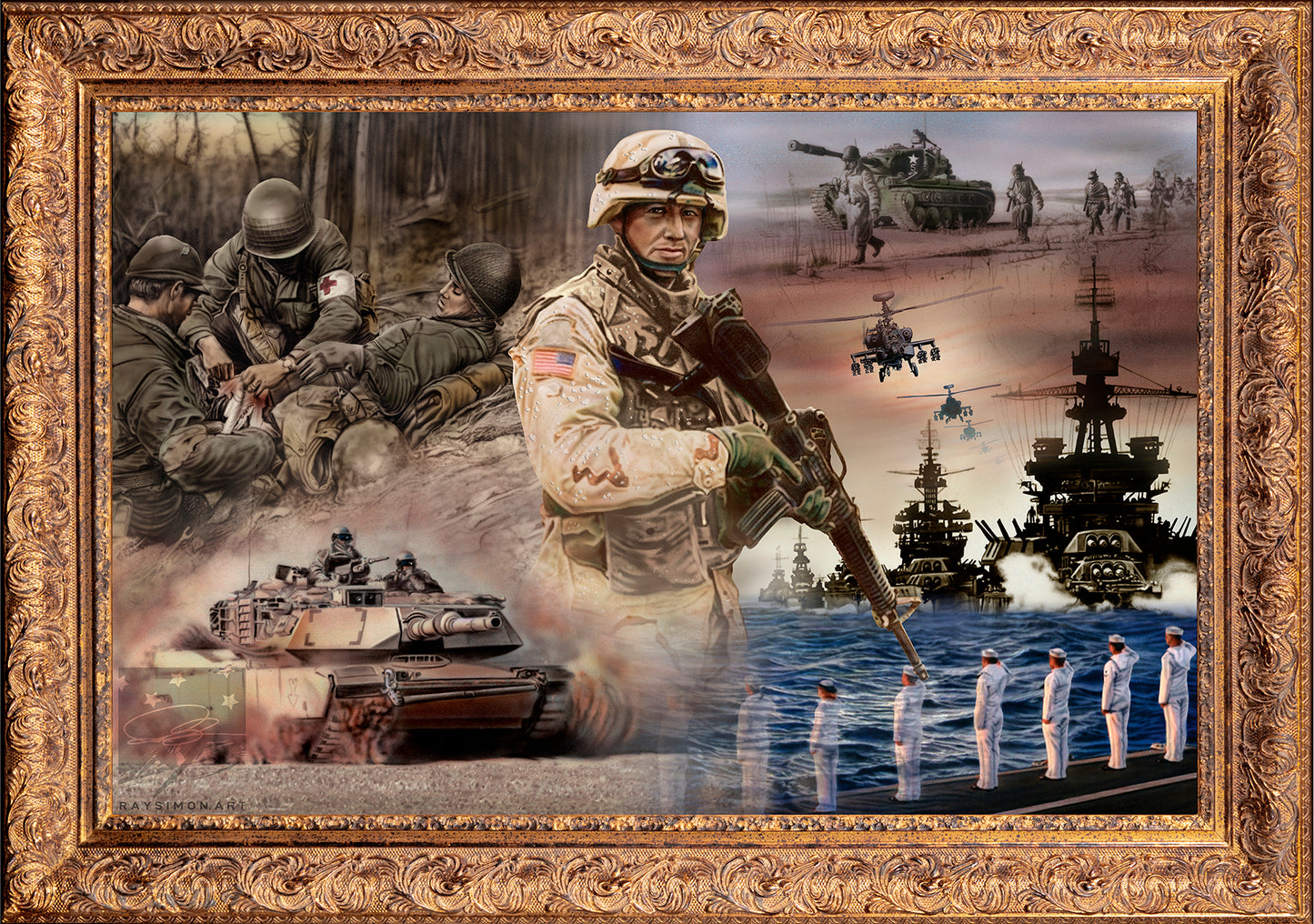 Military Artwork - 'Righteous Might'
