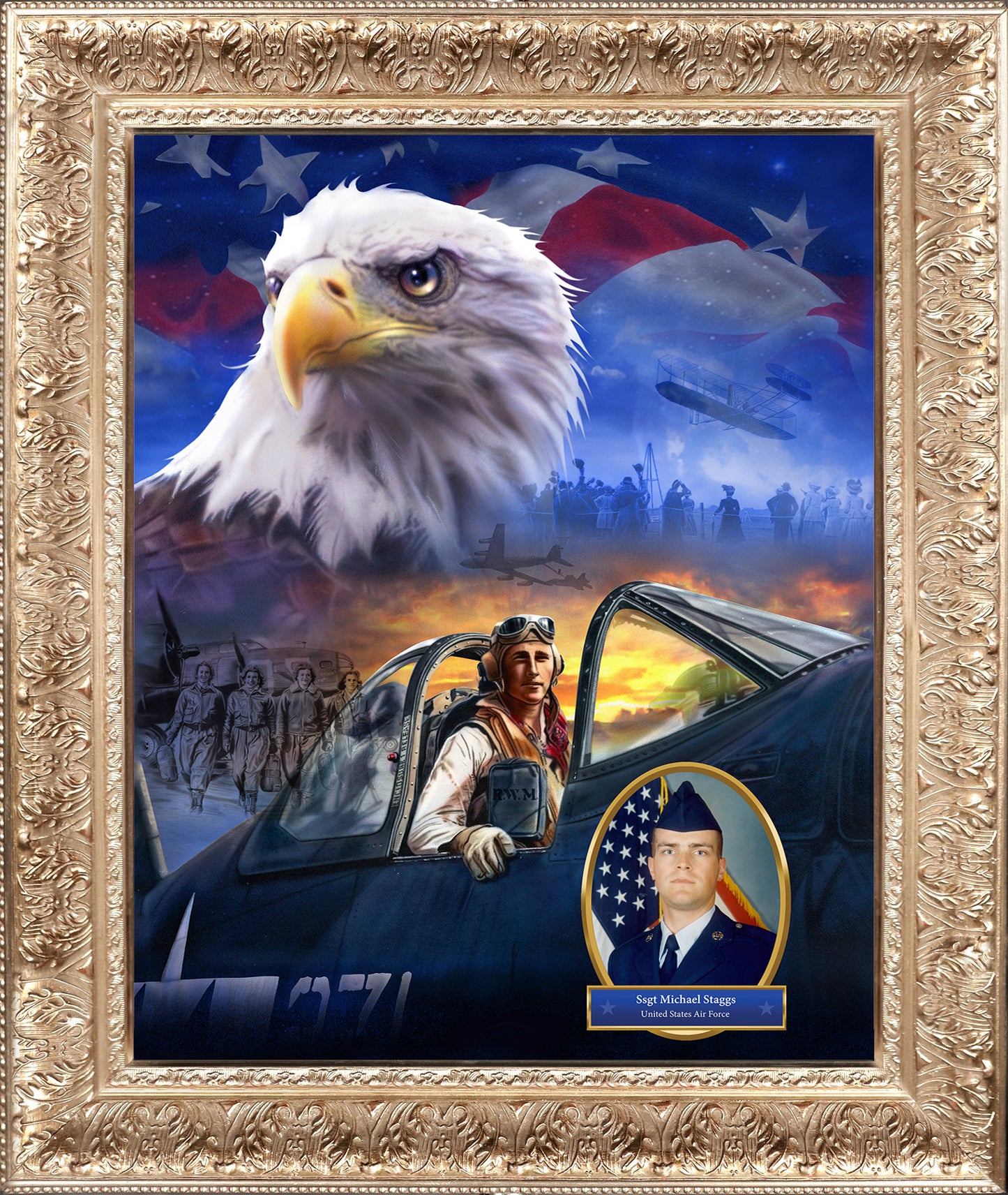 Air Force Painting - 'Aviators of Freedom'