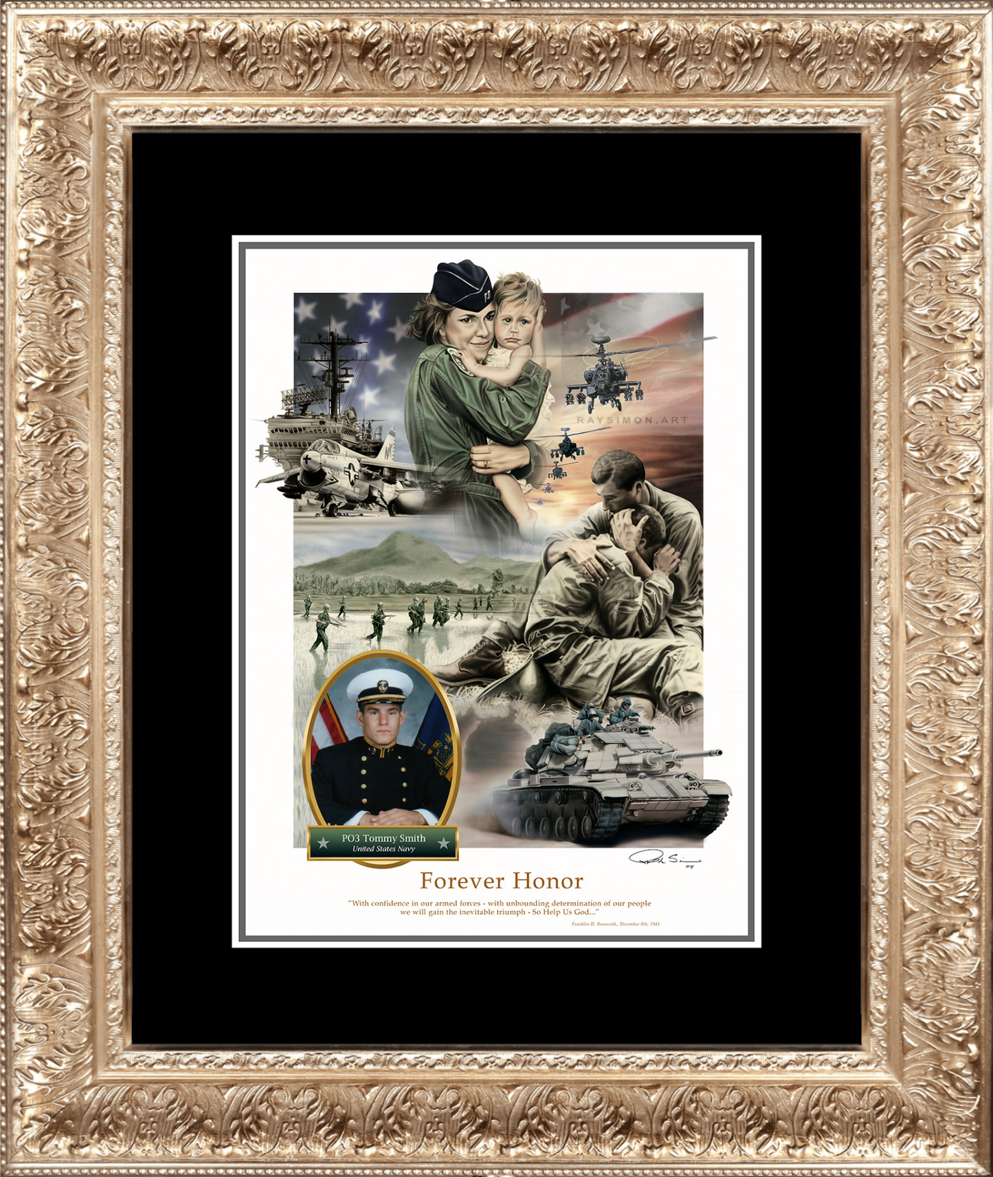Military Artwork - 'Forever Honor'