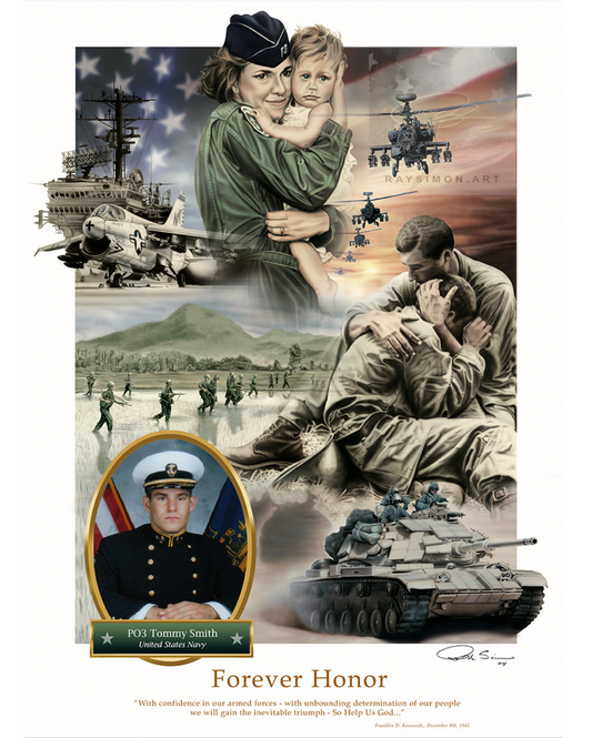 Military Artwork - 'Forever Honor'