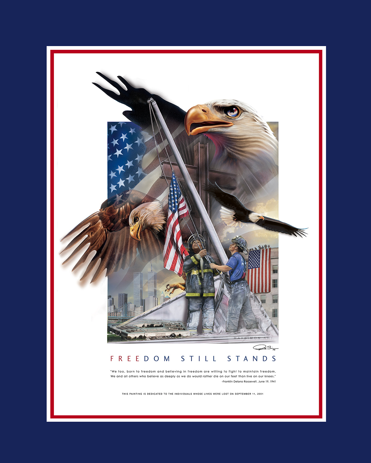 9/11 Art - 'Freedom Still Stands'