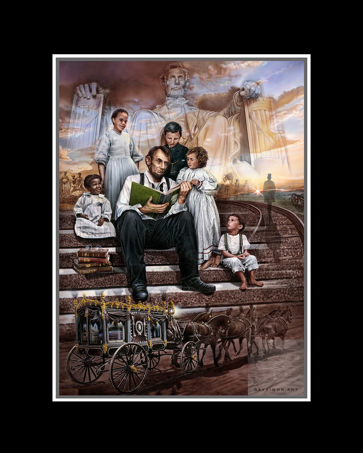 Abraham Lincoln Painting - 'America's Story'