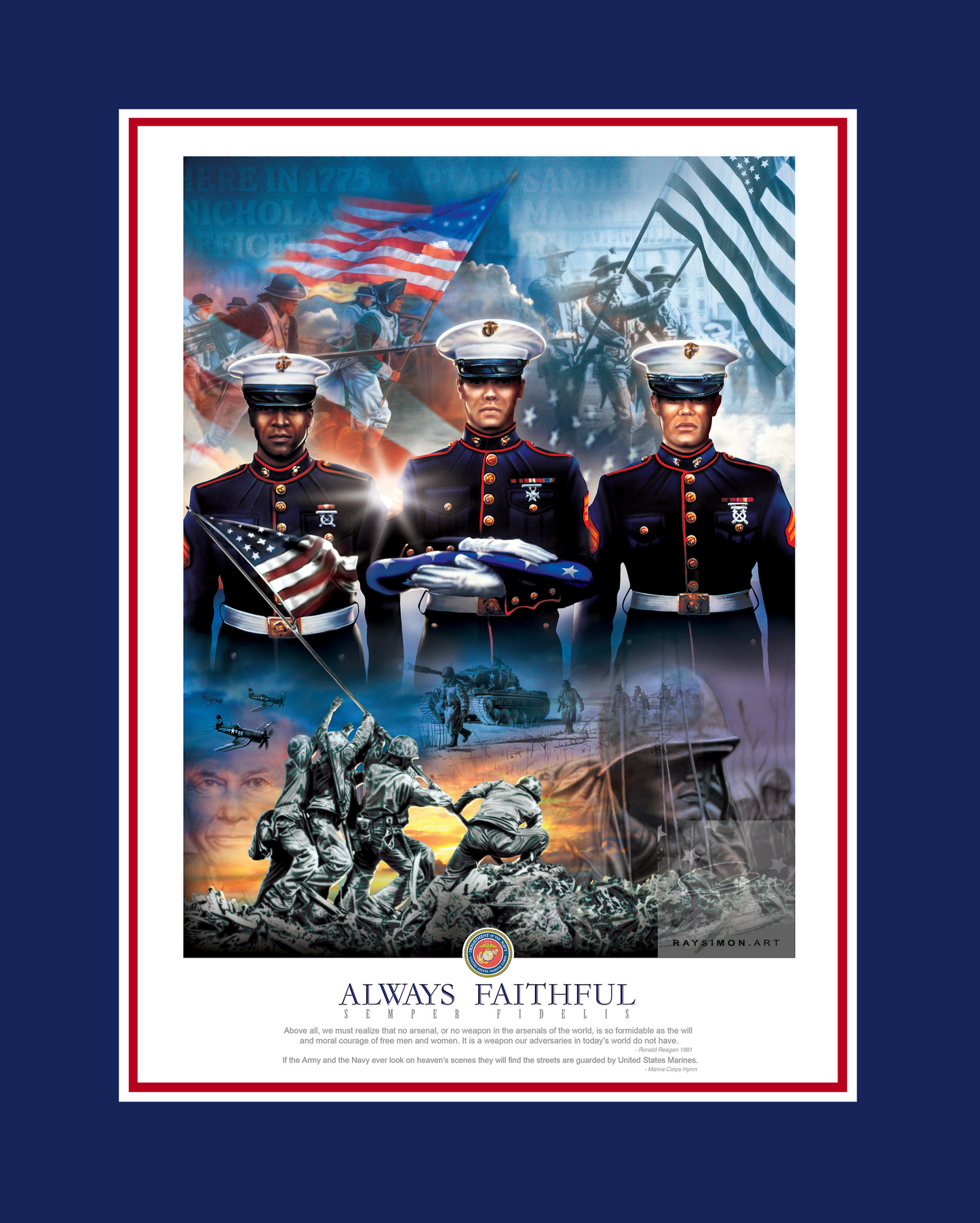 Marine Painting - 'Always Faithful'