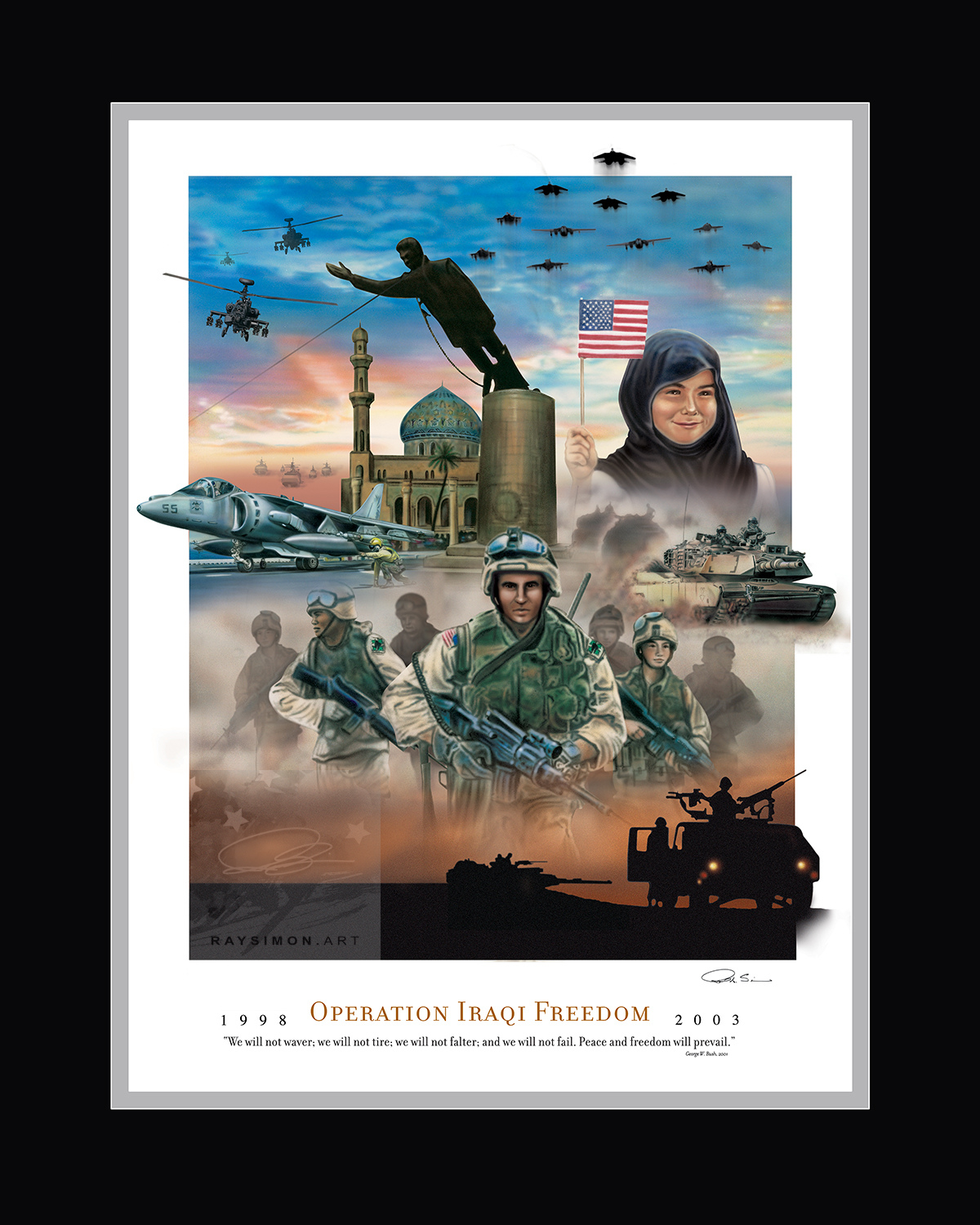 Iraq War Art - 'Operation Iraqi Freedom'