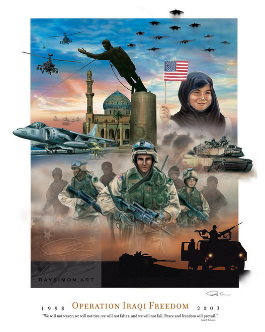 Iraq War Art - 'Operation Iraqi Freedom'