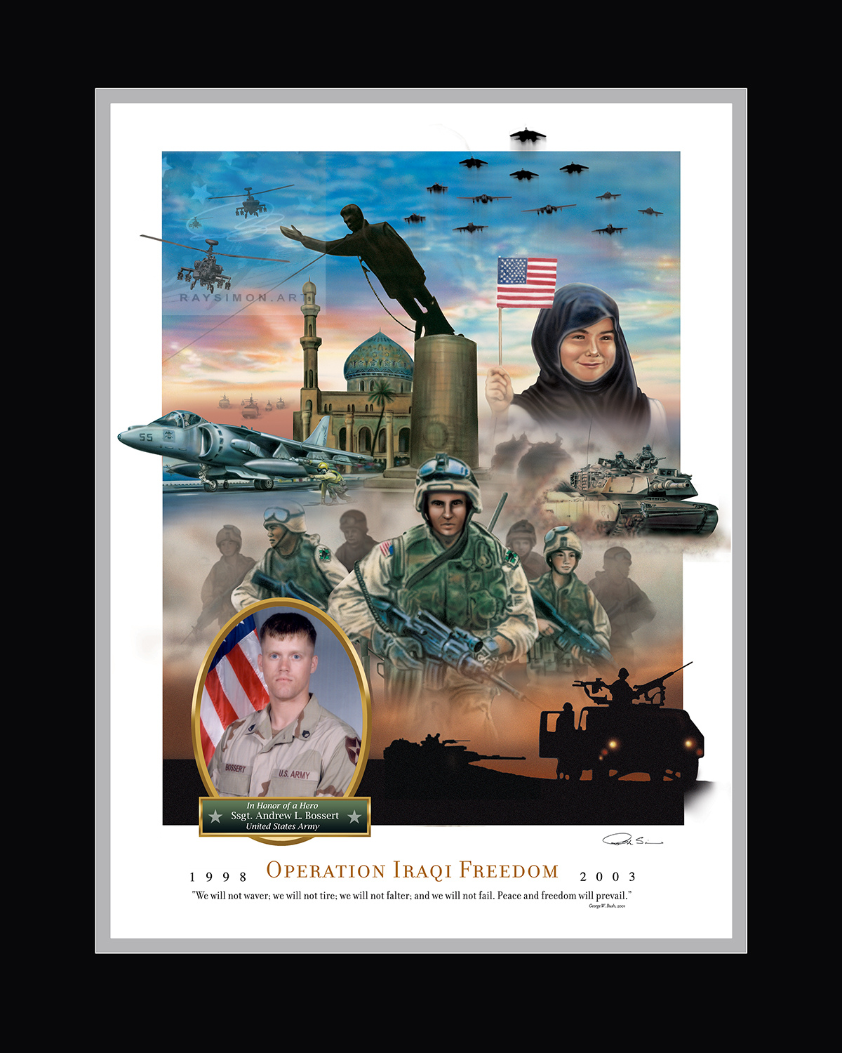 Iraq War Art - 'Operation Iraqi Freedom'