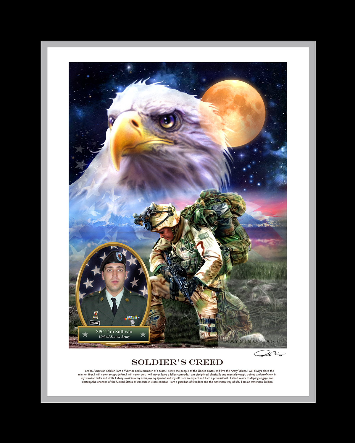 Army Artwork - 'Soldier's Creed'