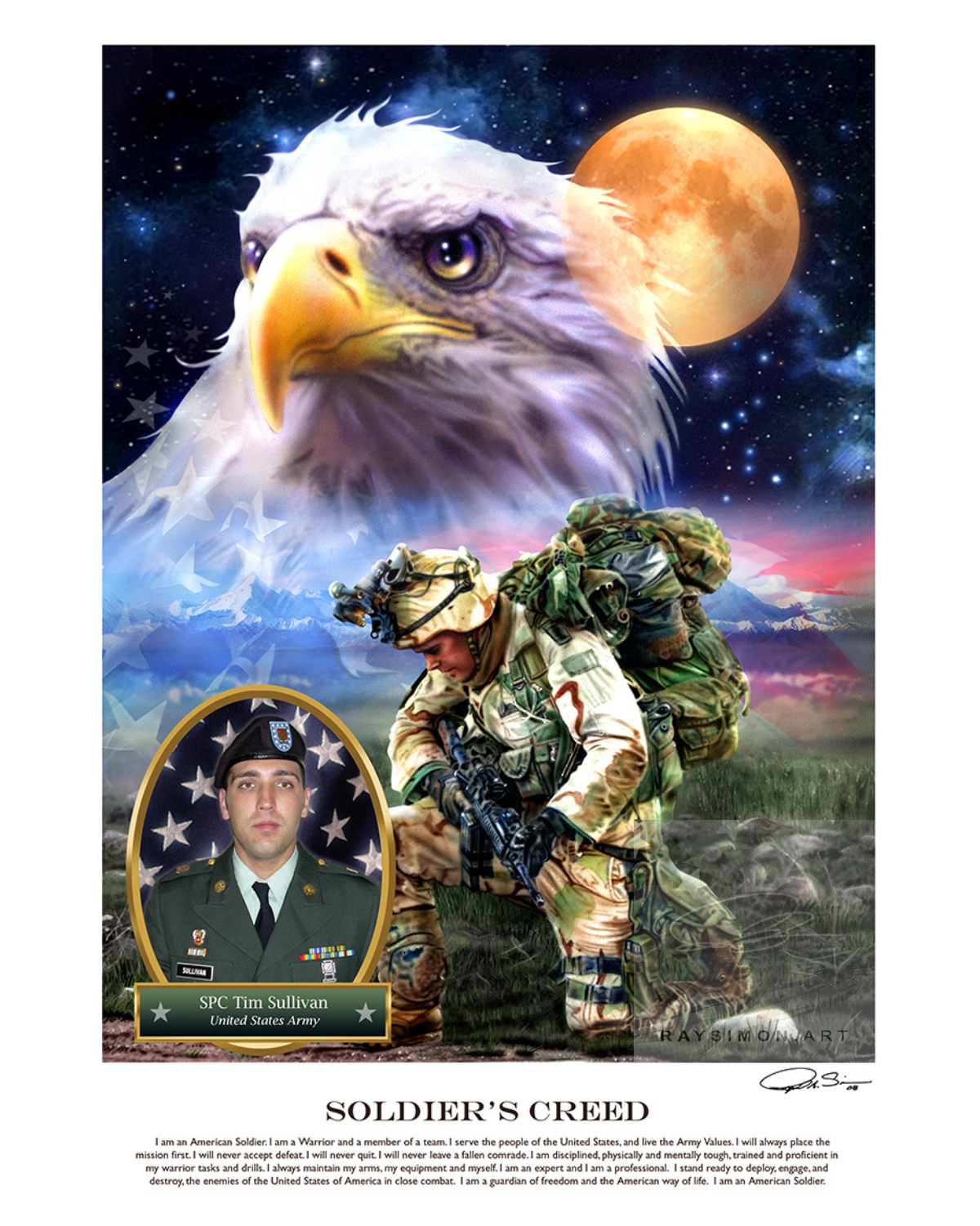 Army Artwork - 'Soldier's Creed'