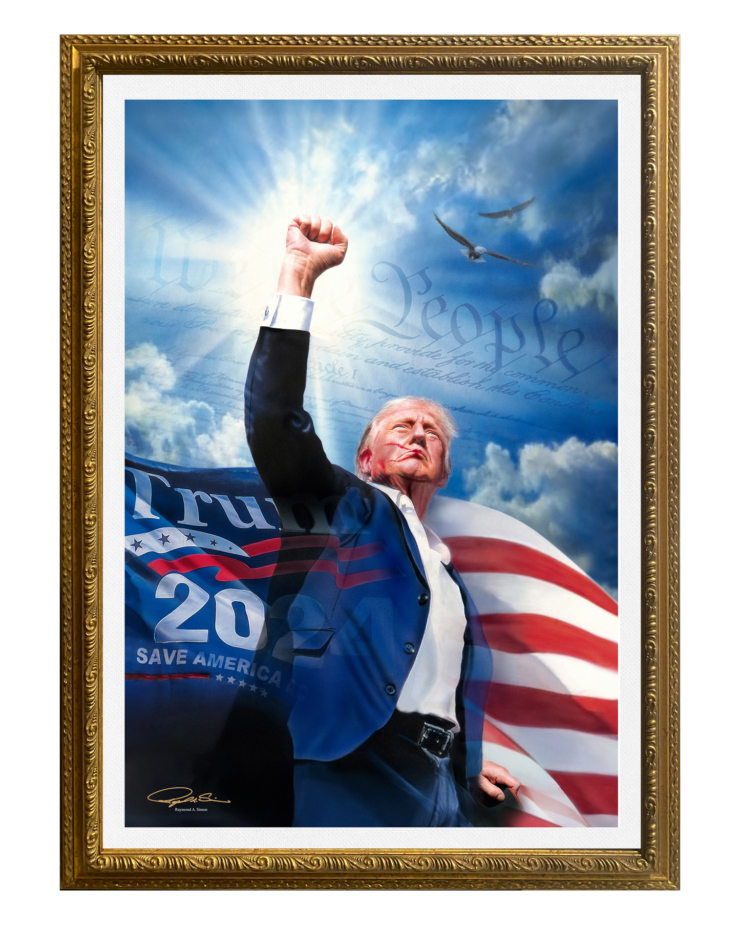 Donald Trump Painting - 'Fight, Fight, Fight'