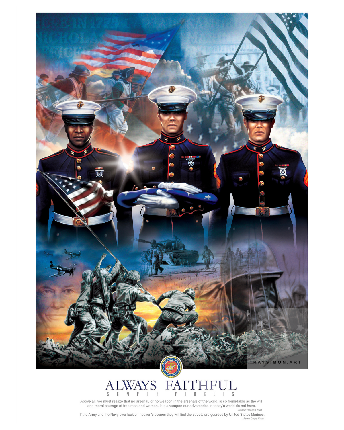 Marine Painting - 'Always Faithful'