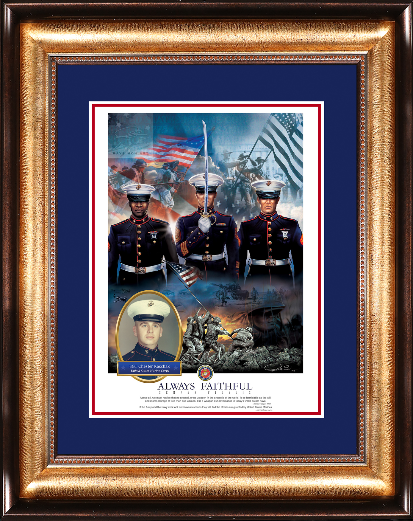 Marine Painting - 'Always Faithful'