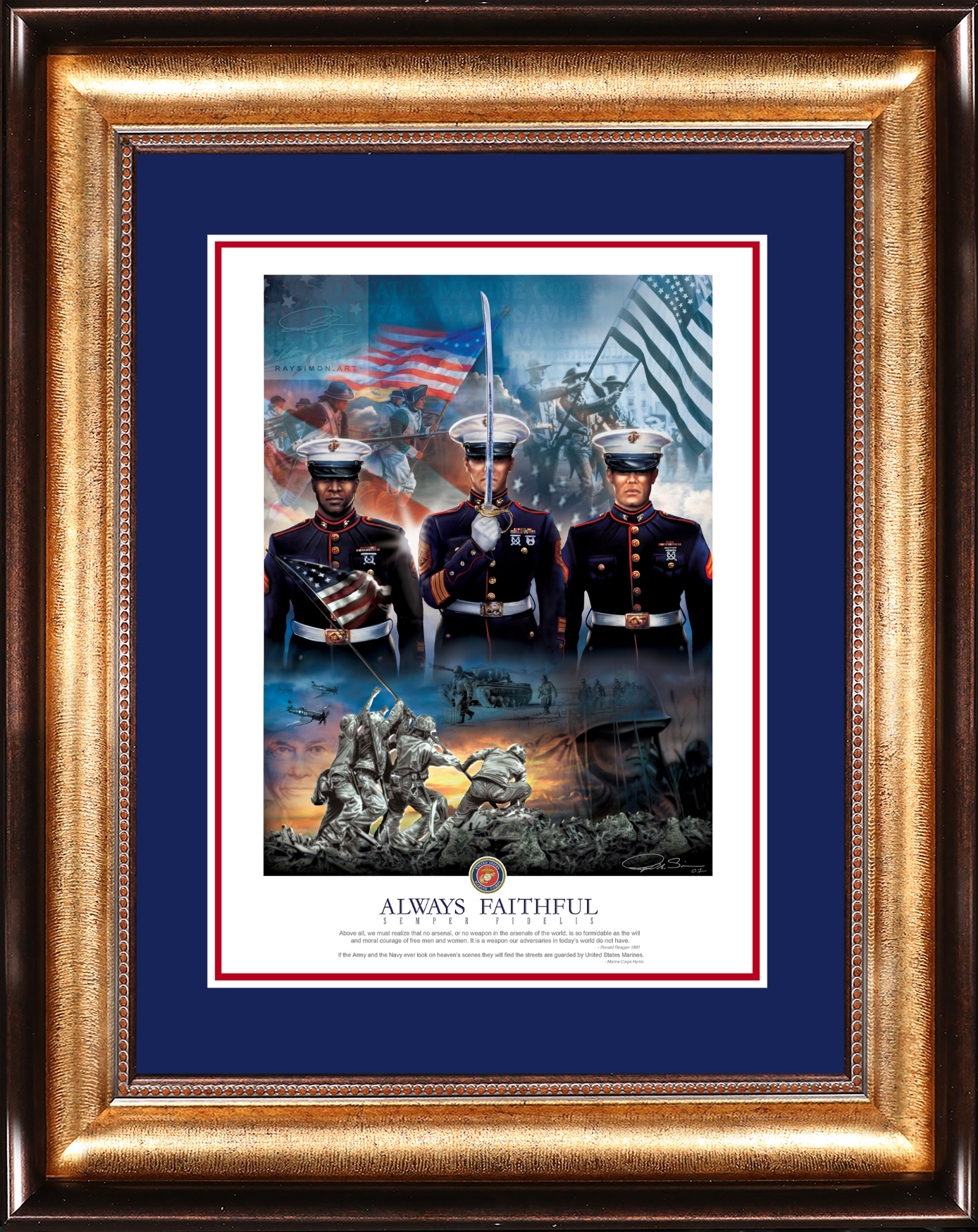 Marine Painting - 'Always Faithful'