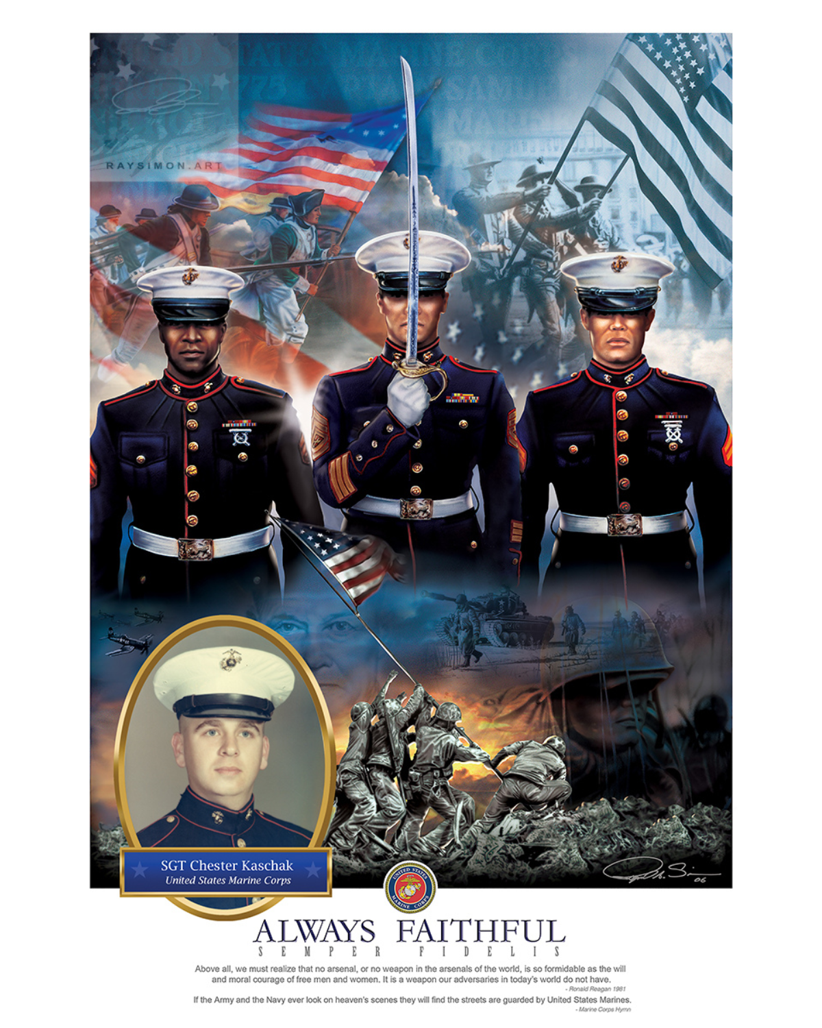 Marine Painting - 'Always Faithful'