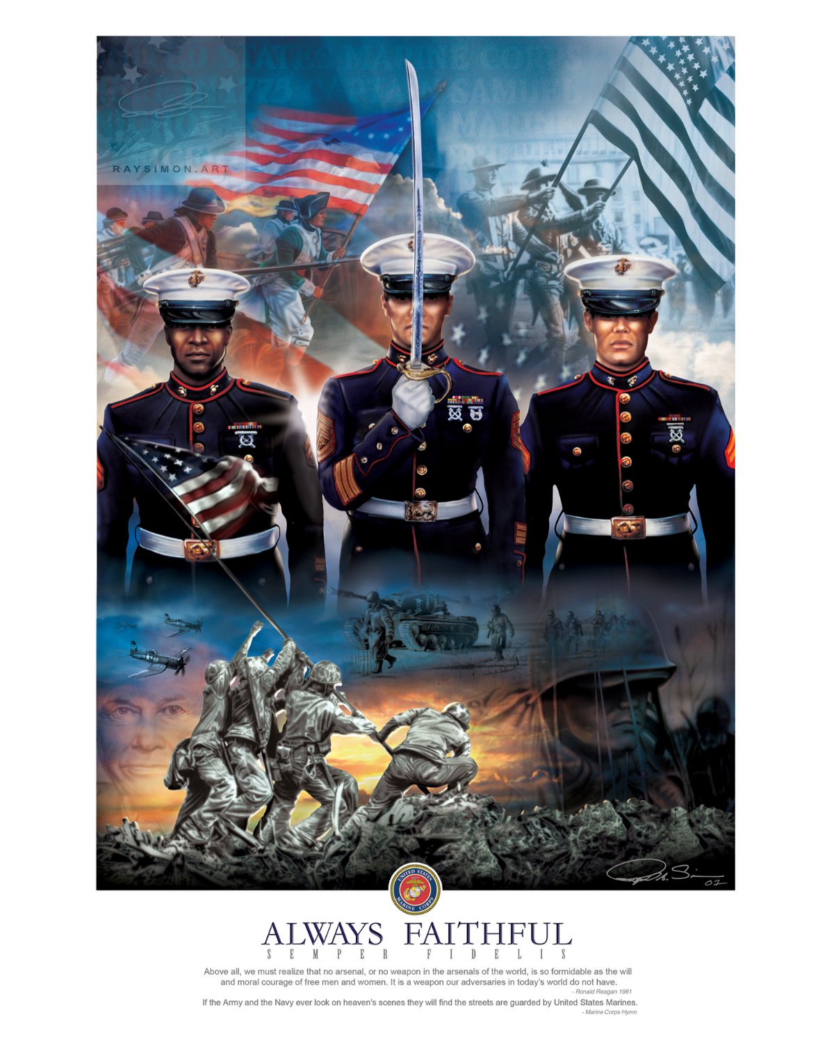 Marine Painting - 'Always Faithful'