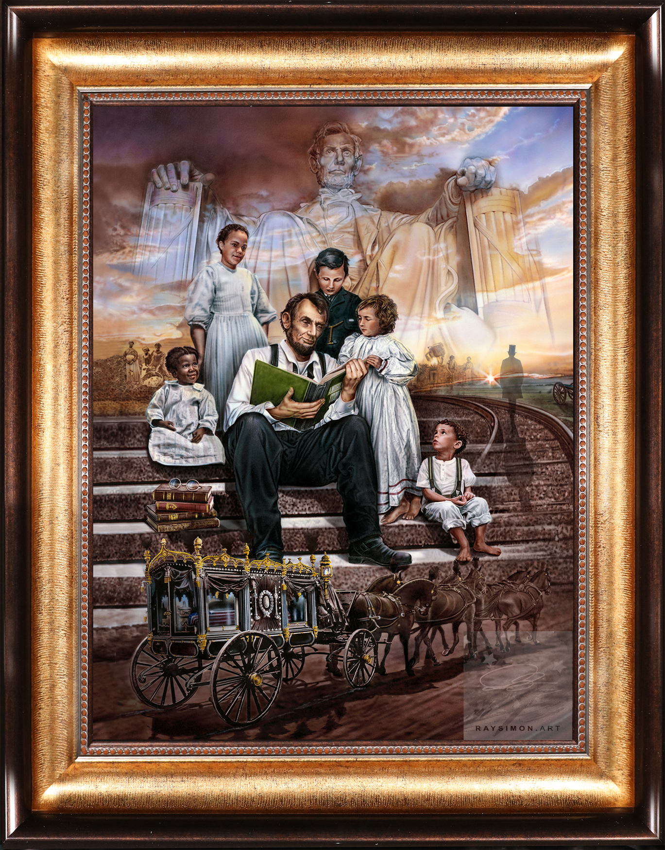 Abraham Lincoln Painting - 'America's Story'