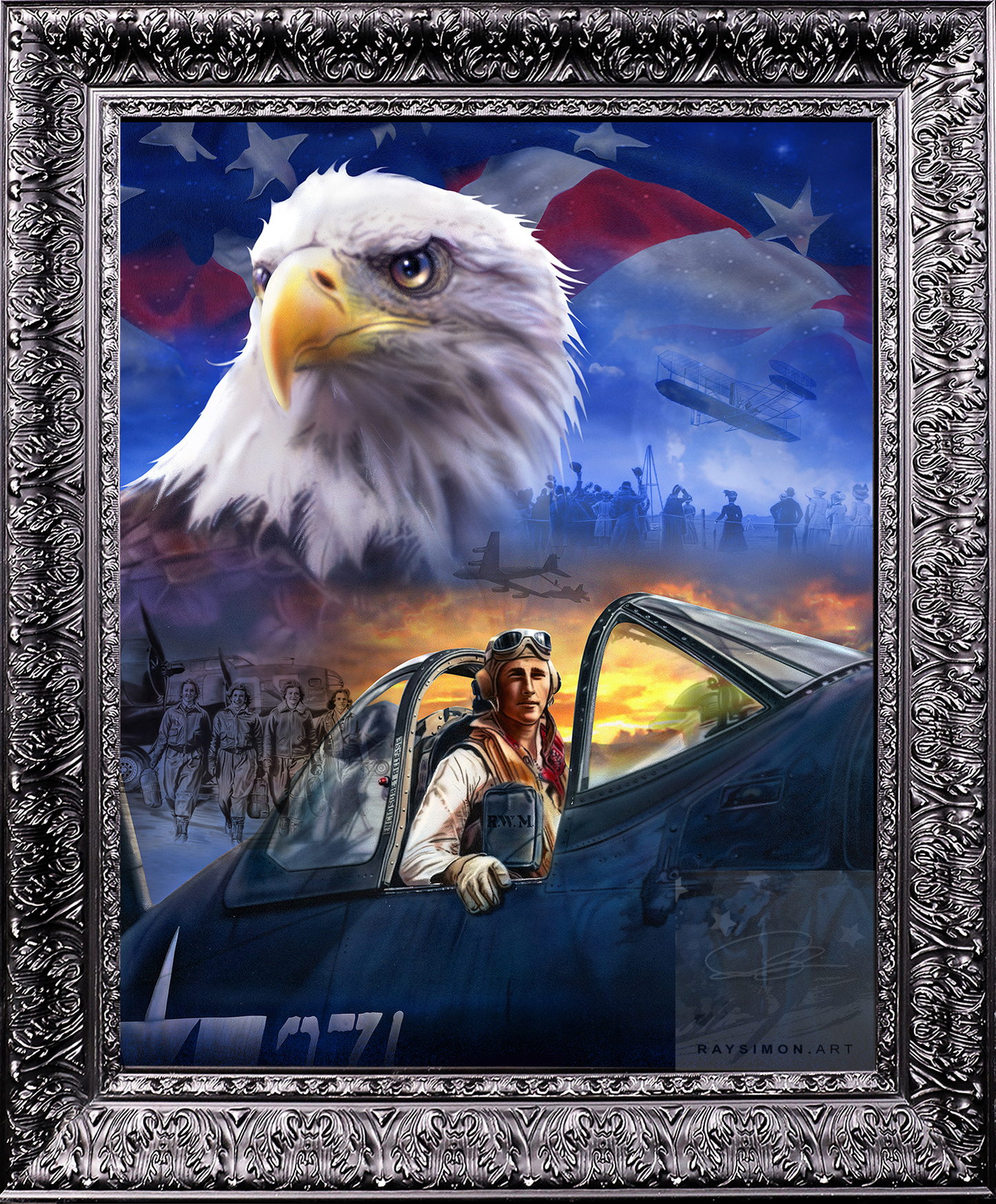 Air Force Painting - 'Aviators of Freedom'