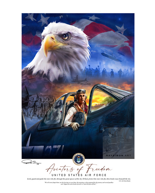 Air Force Painting - 'Aviators of Freedom'