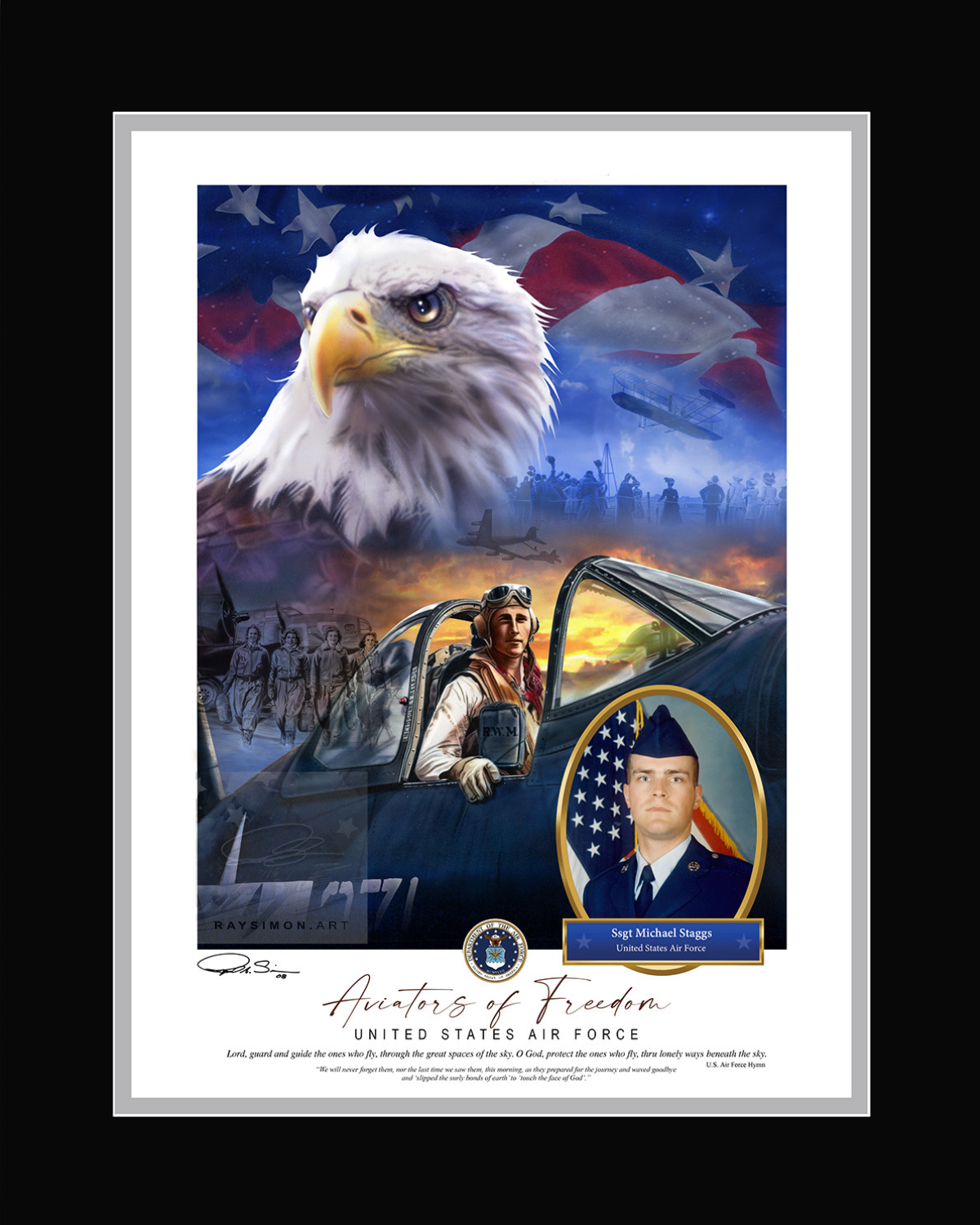 Air Force Painting - 'Aviators of Freedom'
