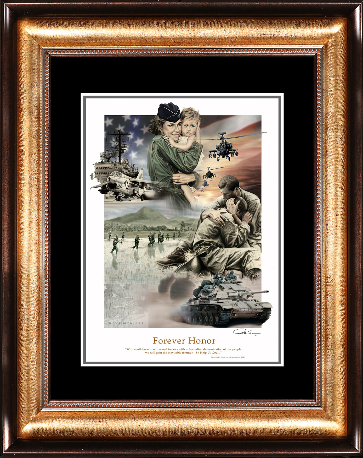 Military Artwork - 'Forever Honor'