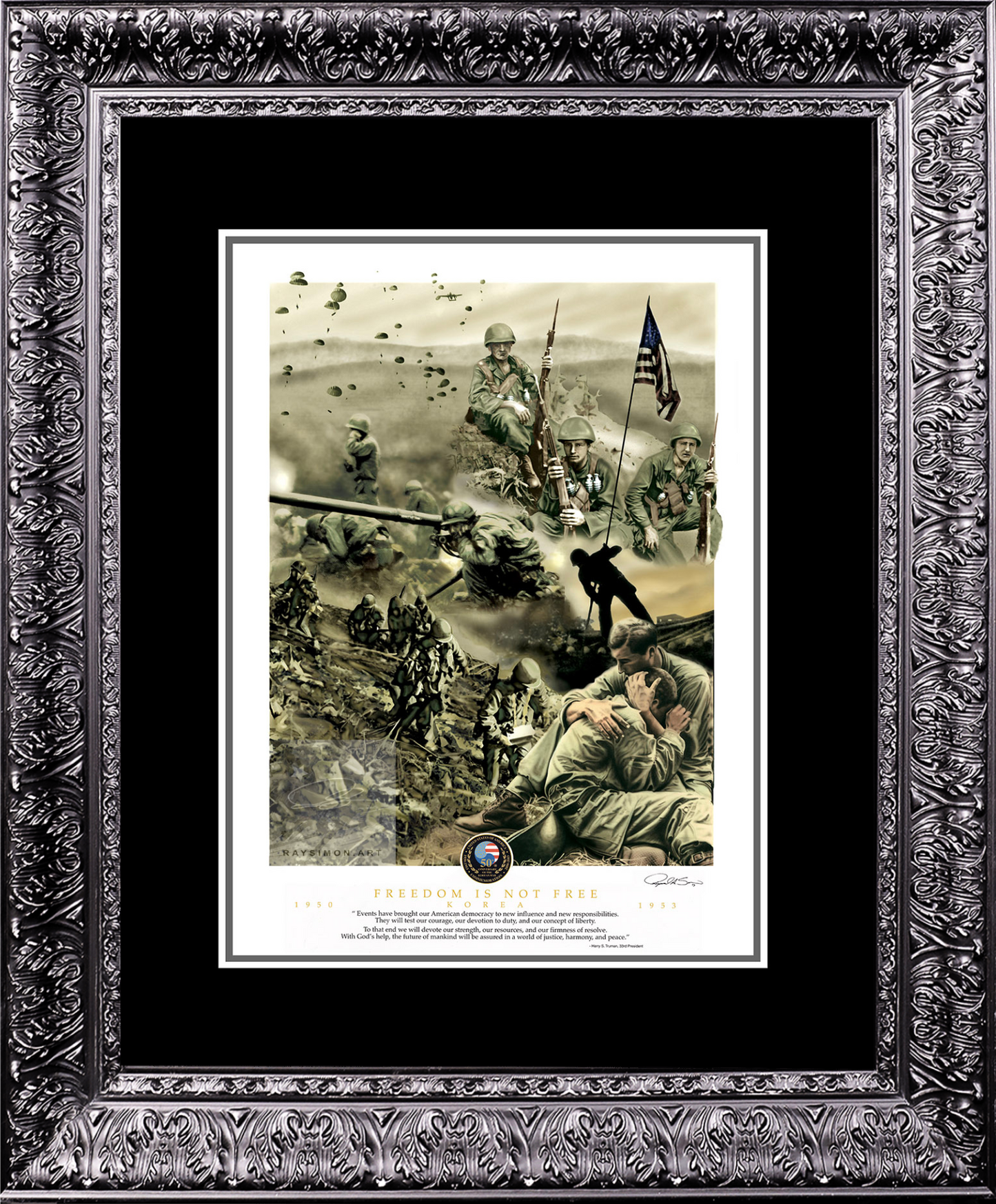 Korean War Art - 'Freedom is Not Free'