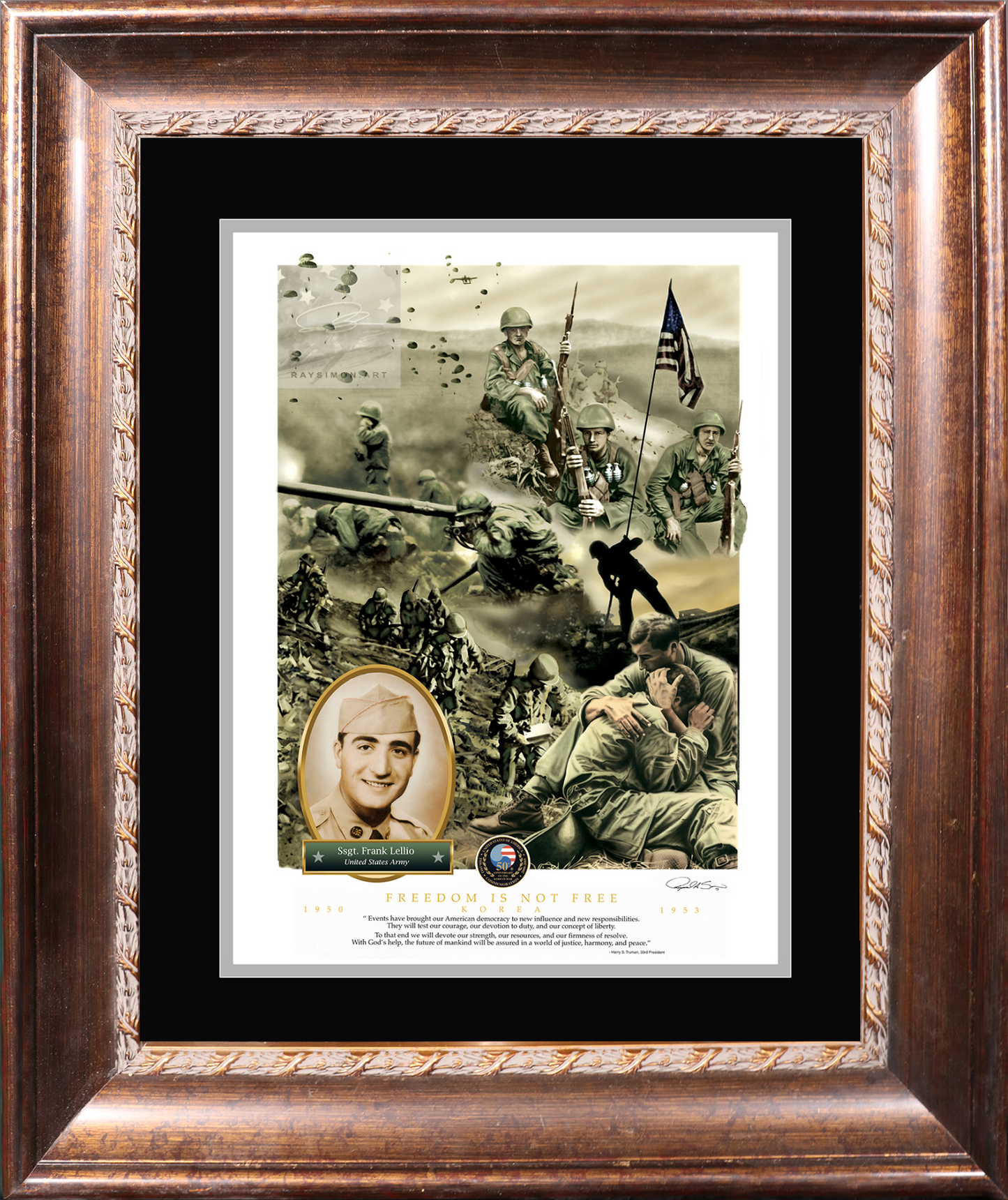 Korean War Art - 'Freedom is Not Free'