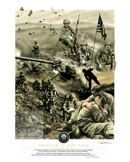Korean War Art - 'Freedom is Not Free'
