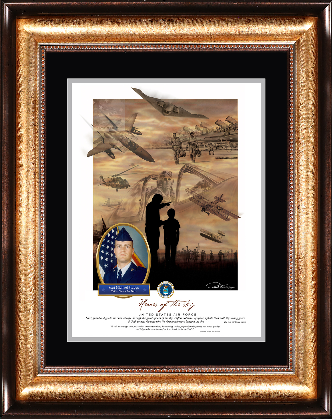 Military Aviation Art - 'Heroes of the Sky'