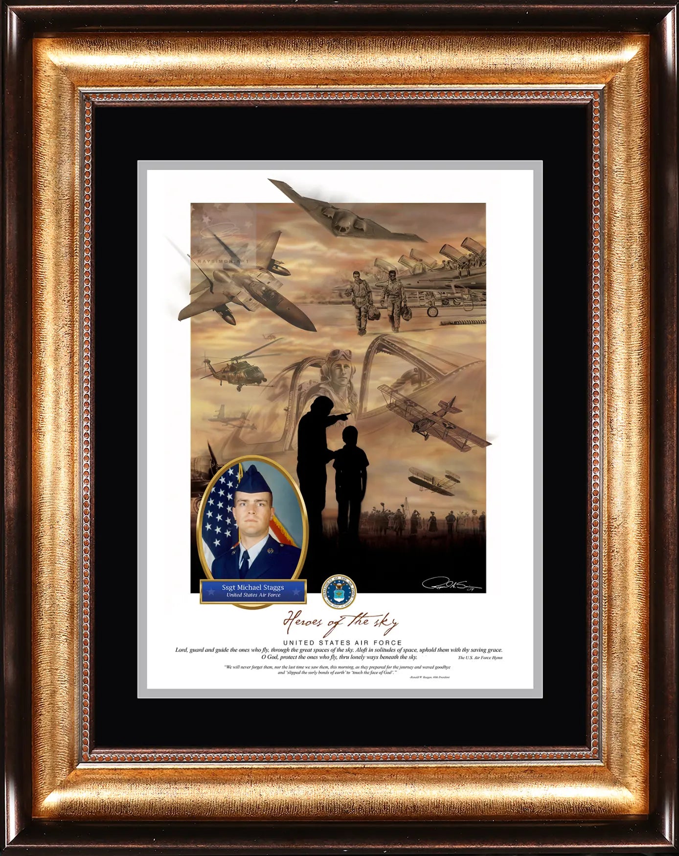 Military Aviation Art - 'Heroes of the Sky'