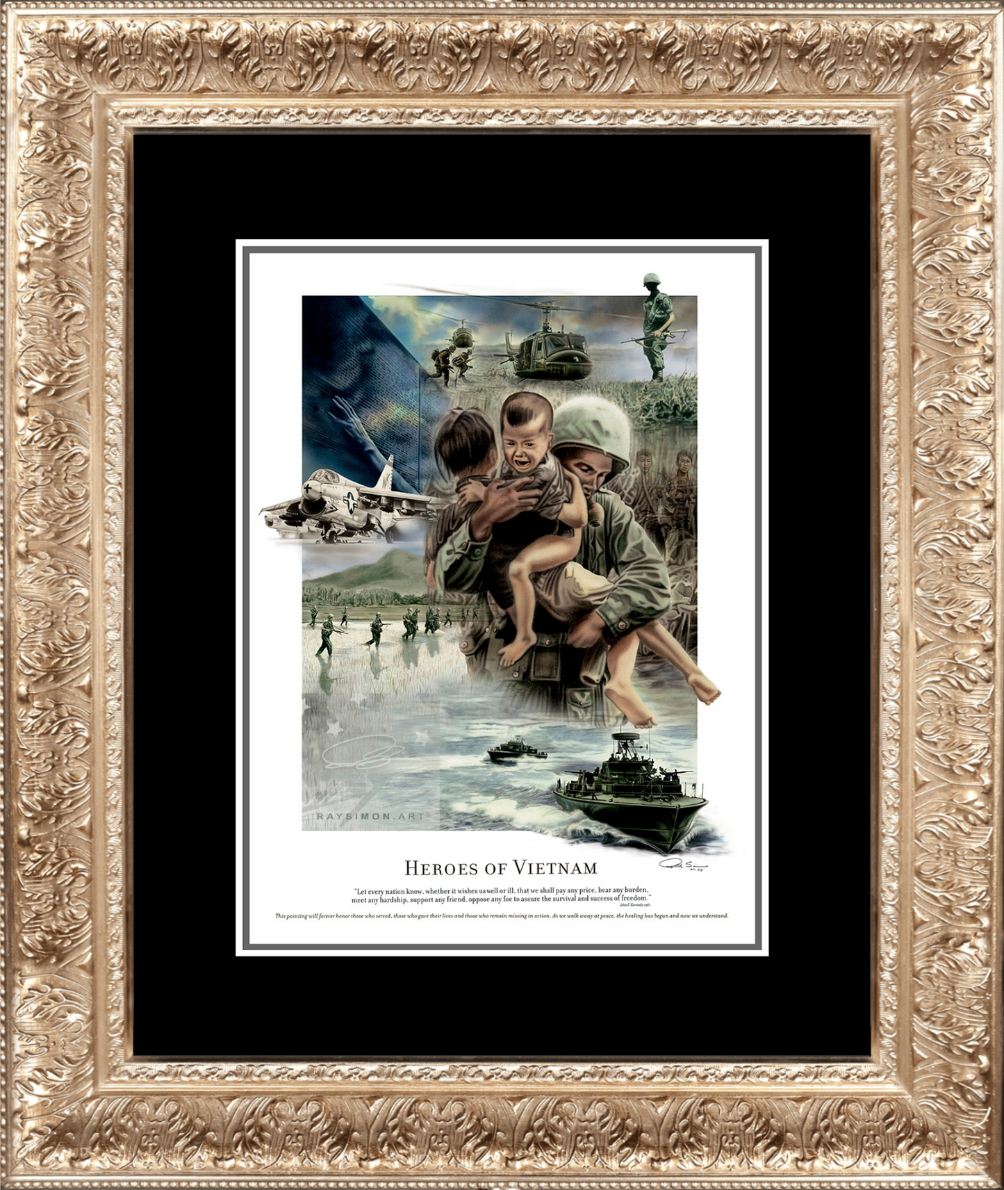 Vietnam War Artwork - 'Heroes of Vietnam'
