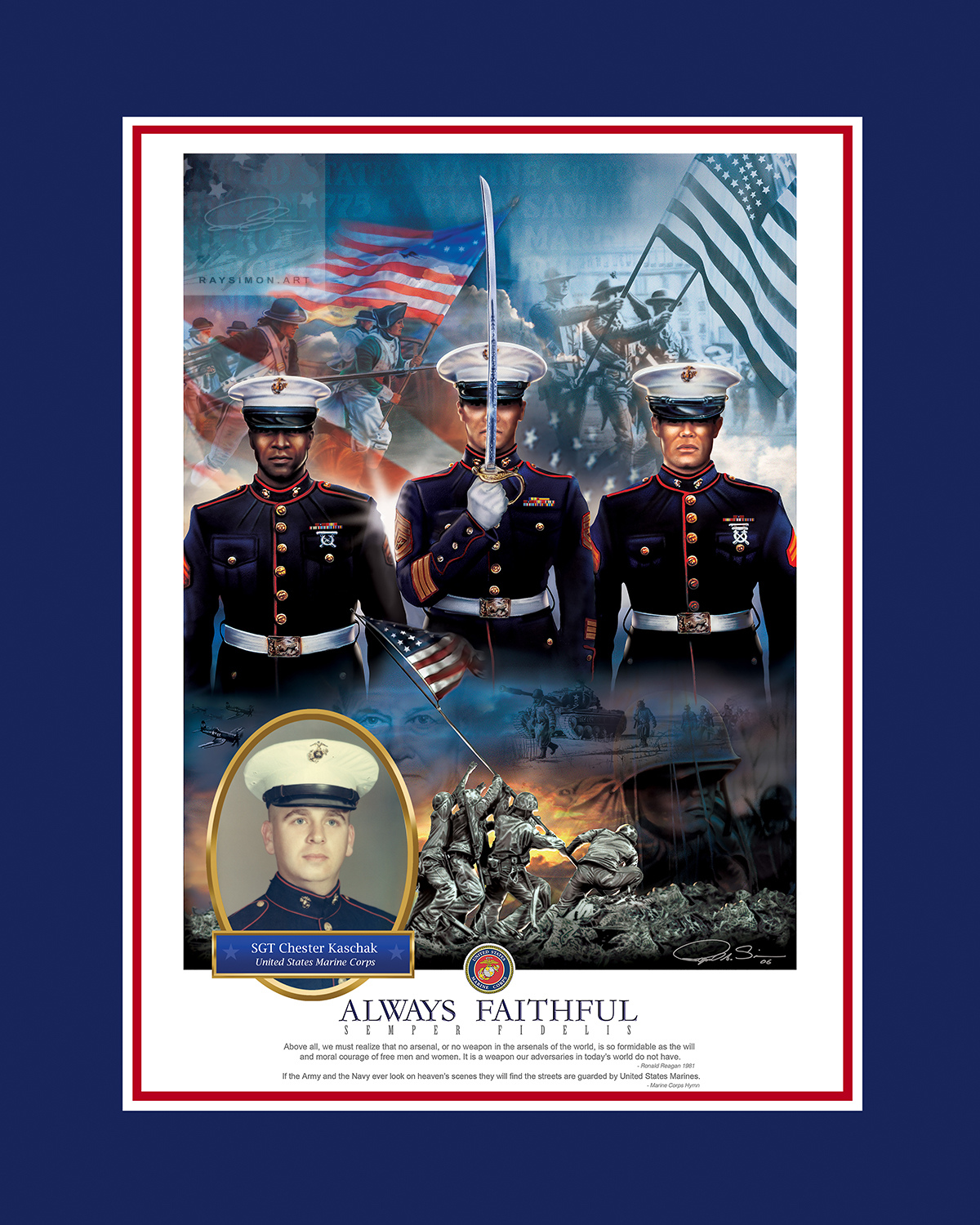 Marine Painting - 'Always Faithful'