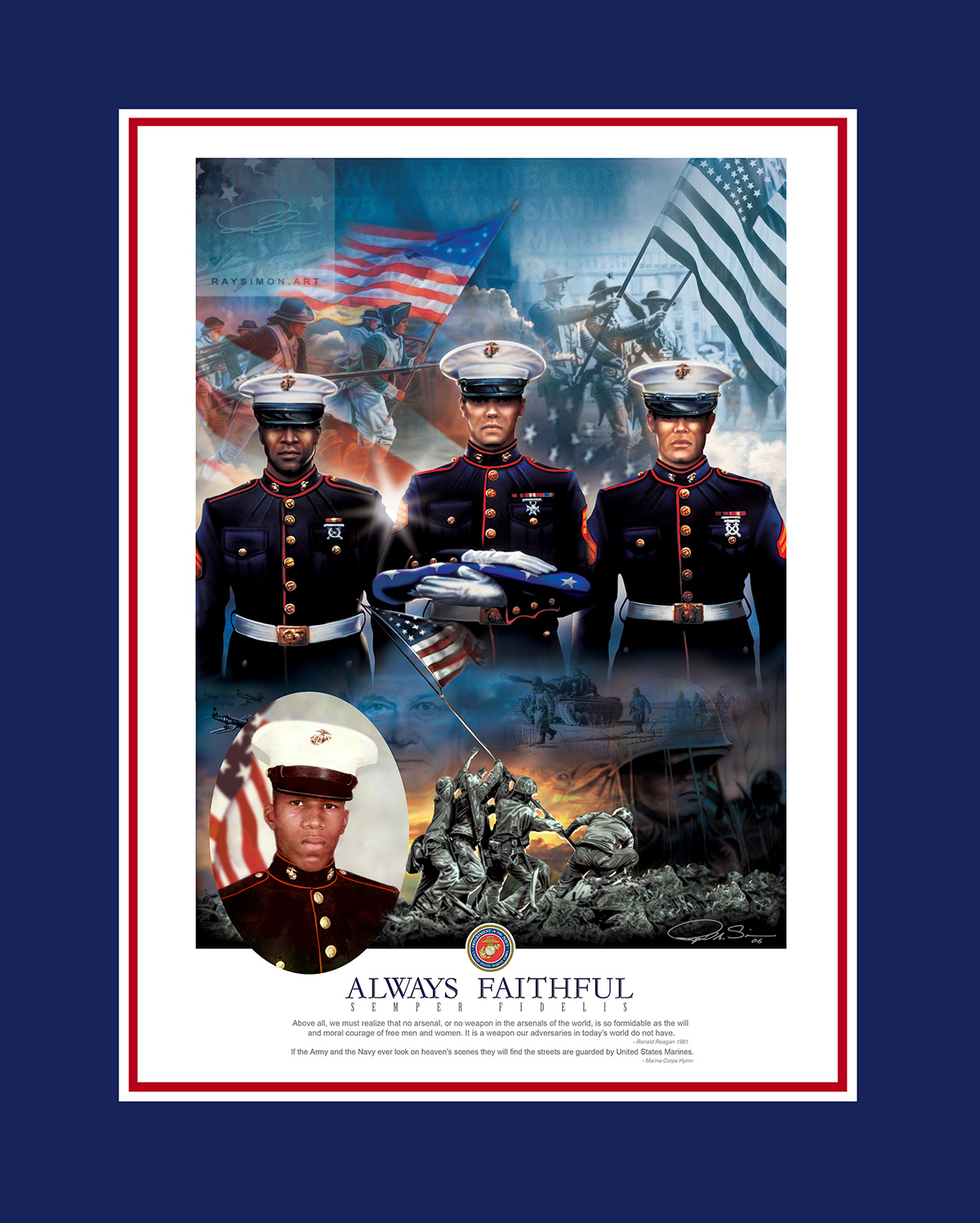 Marine Painting - 'Always Faithful'