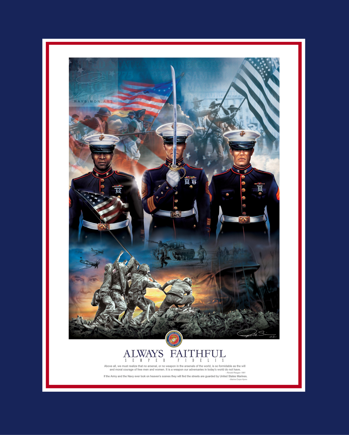 Marine Painting - 'Always Faithful'