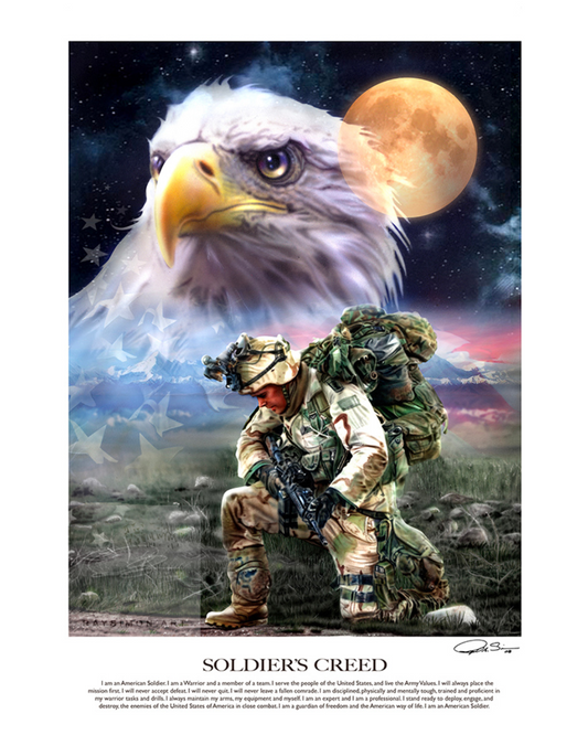 Army Artwork - 'Soldier's Creed'