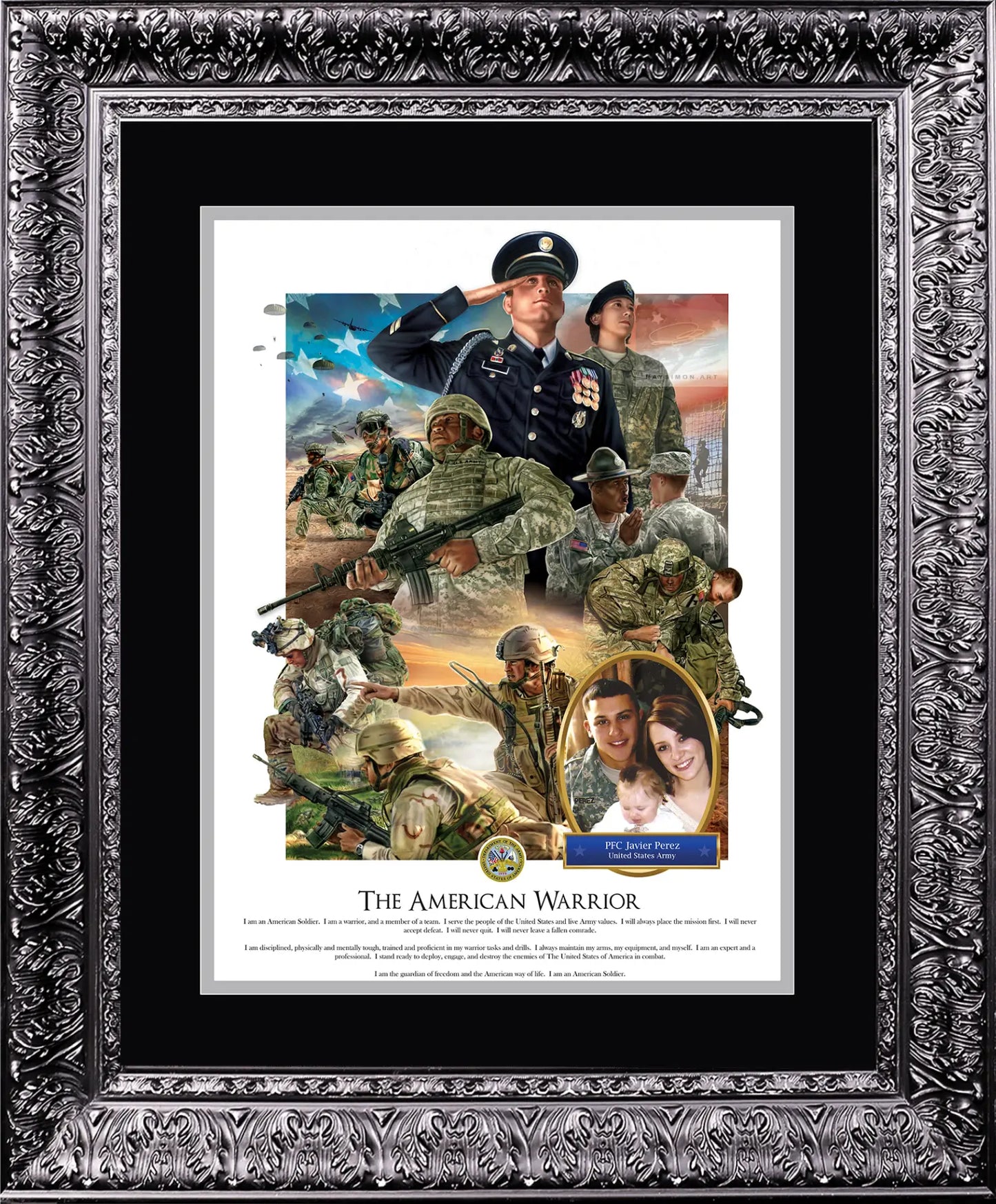 Army Artwork - 'The American Warrior'