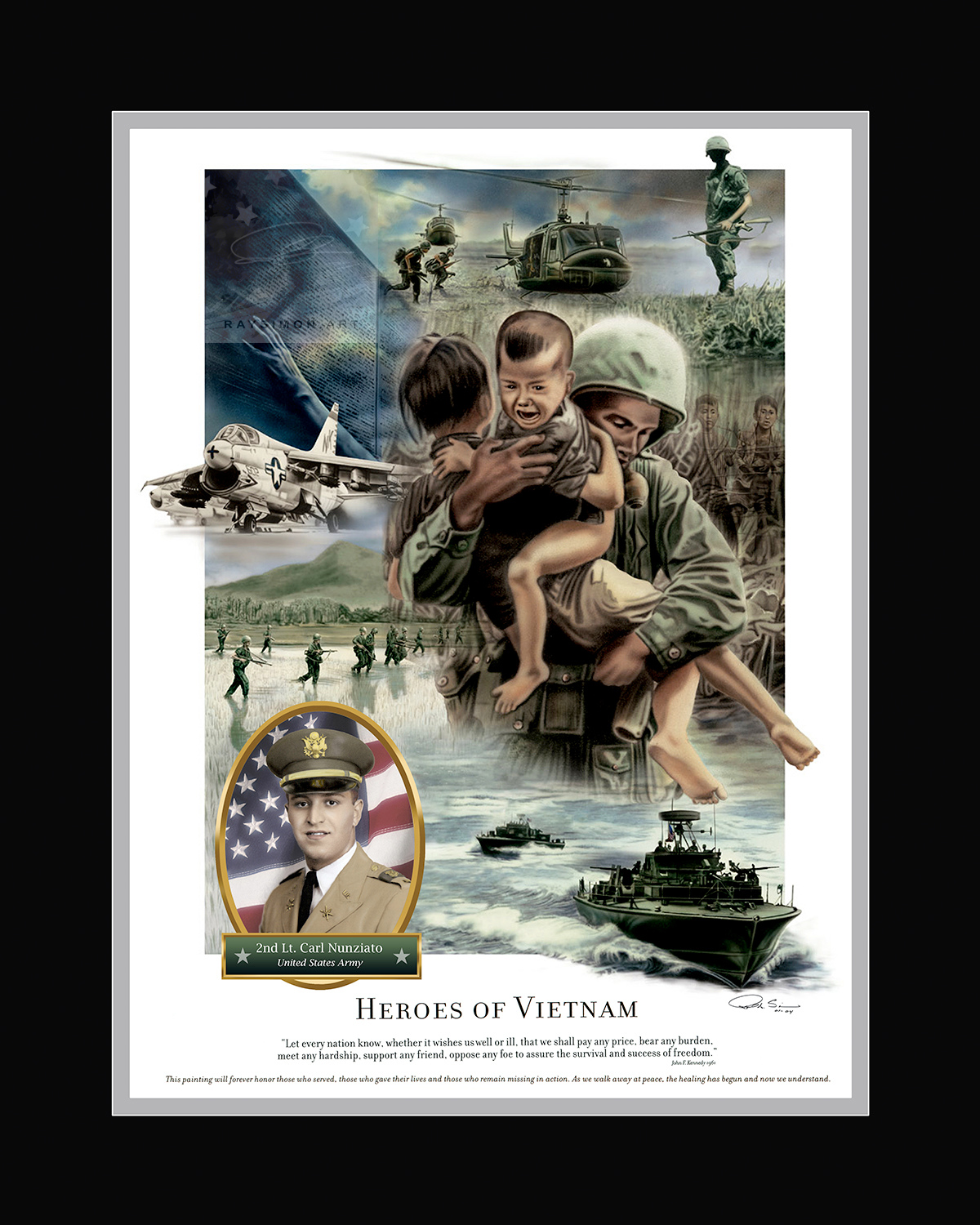 Vietnam War Artwork - 'Heroes of Vietnam'