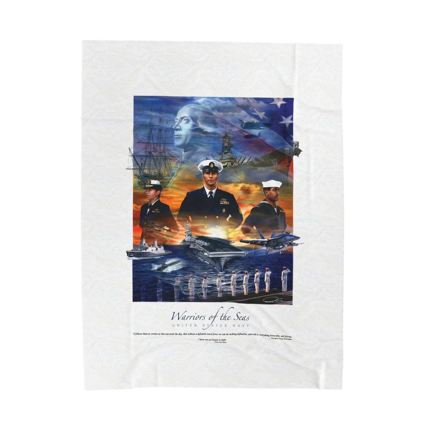 US Navy Blanket - 'Warriors of the Sea'