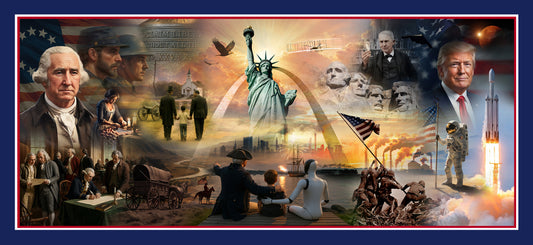 Forged in Freedom – 250th Anniversary Limited Edition Print (17" x 35")