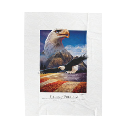 Bald Eagle Blanket - 'Fields of Freedom'