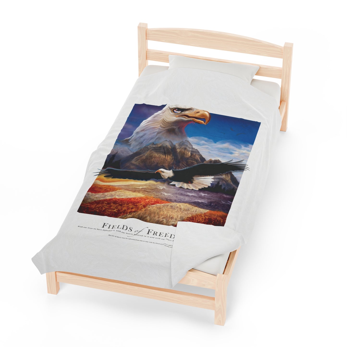 Bald Eagle Blanket - 'Fields of Freedom'