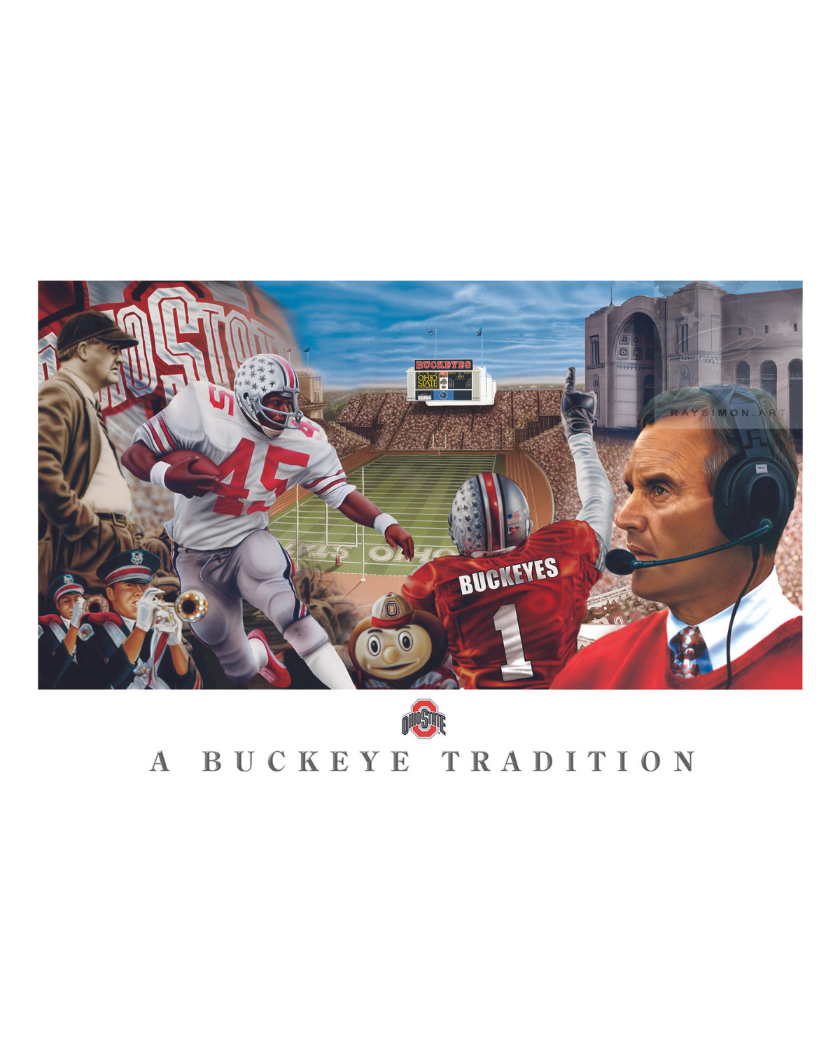 Ohio State Buckeyes Painting - 'A Buckeye Tradition'