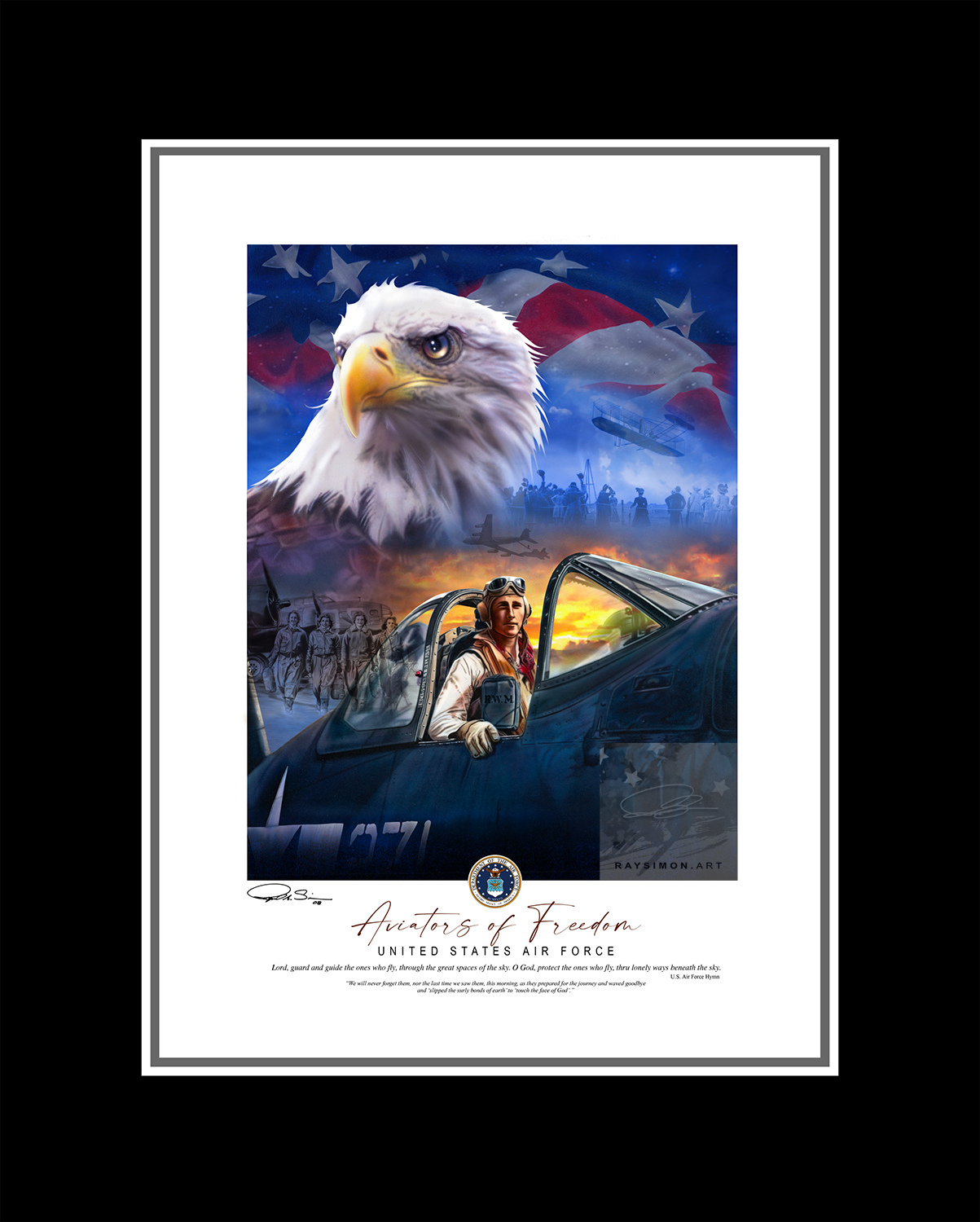Air Force Painting - 'Aviators of Freedom'