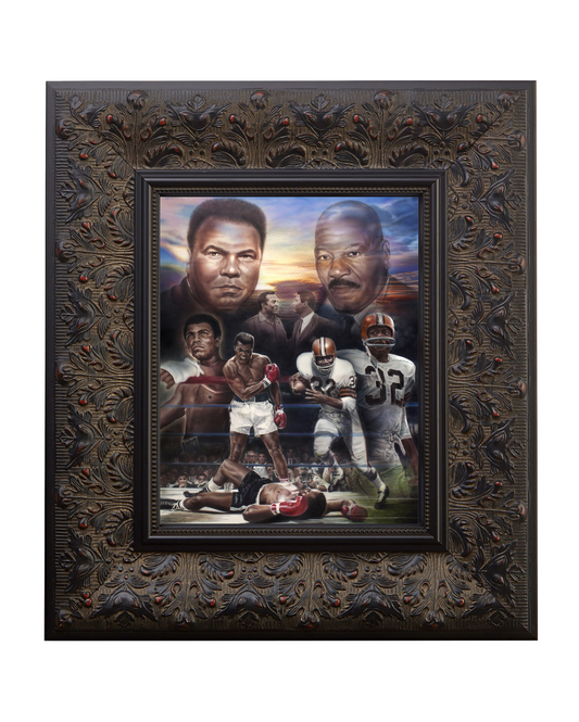 Muhammad Ali and Jim Brown - 'Be Great' Painting