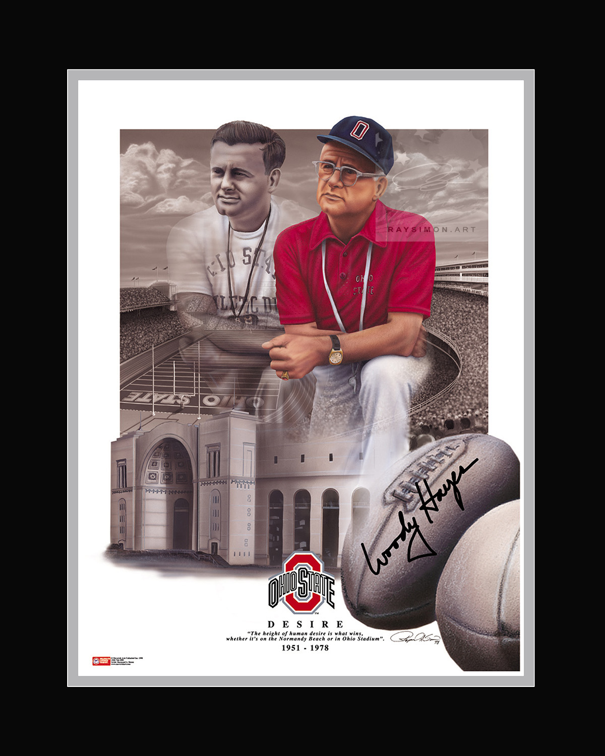 Woody Hayes Picture | A Painting of Ohio State's Legendary Coach – Ray ...
