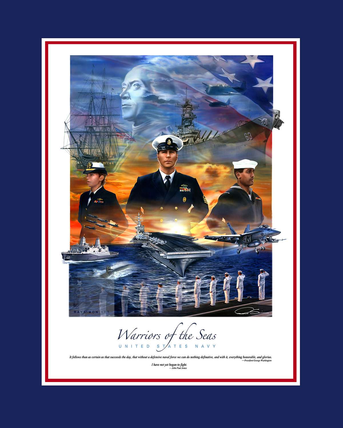 Navy Artwork - 'Warriors of the Sea'