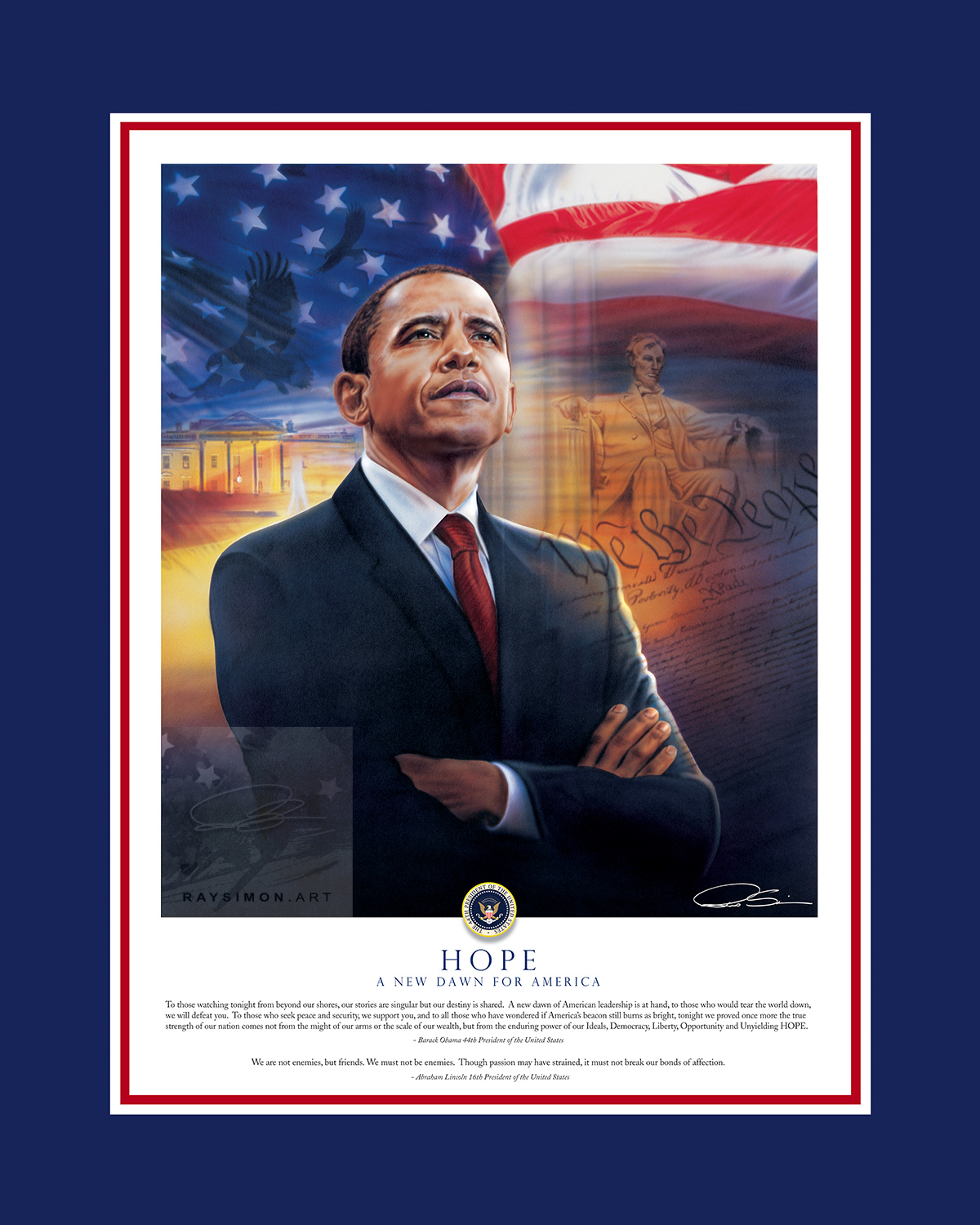Barack Obama Painting - 'Hope'