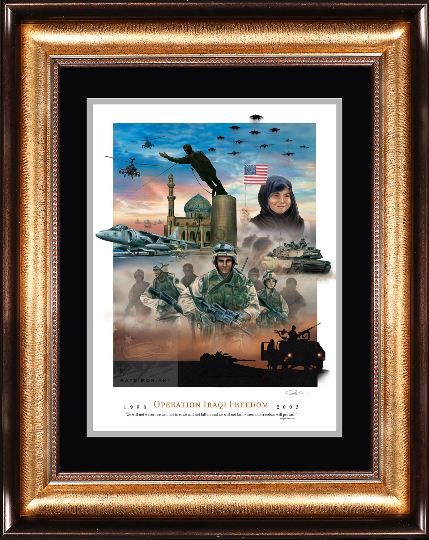 Iraq War Art - 'Operation Iraqi Freedom'