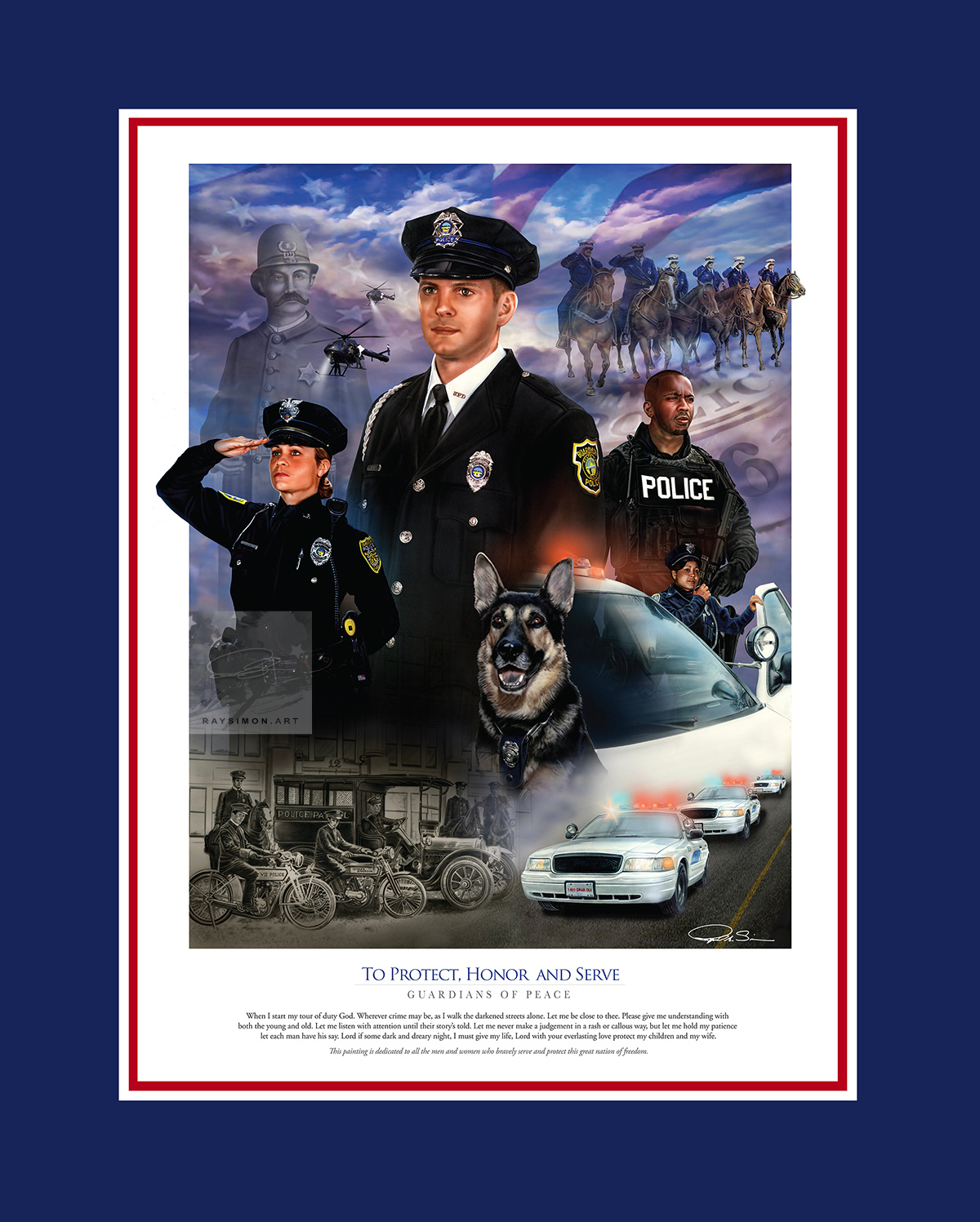 Police Artwork - 'Guardians of Peace'